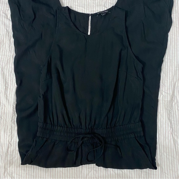 Banana Republic Black Sleeveless Jumpsuit Elastic Drawstring Waist Jogger Size 4 - Picture 5 of 11